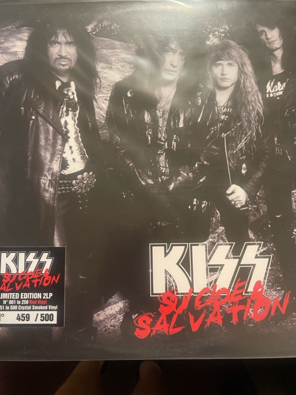 KISS SUICIDE SALVATION 2-LP COLORED VINYL LTD ED #459 of 500 sealed